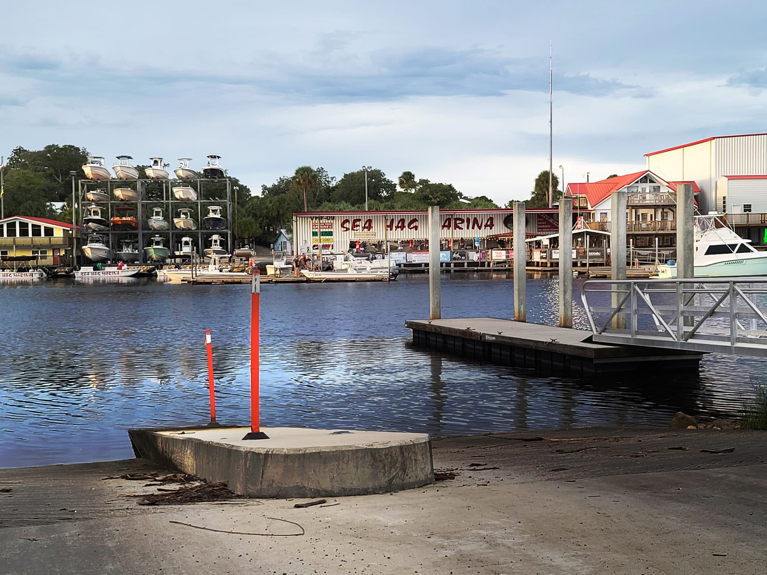 Marina view in Steinhatchee, FL