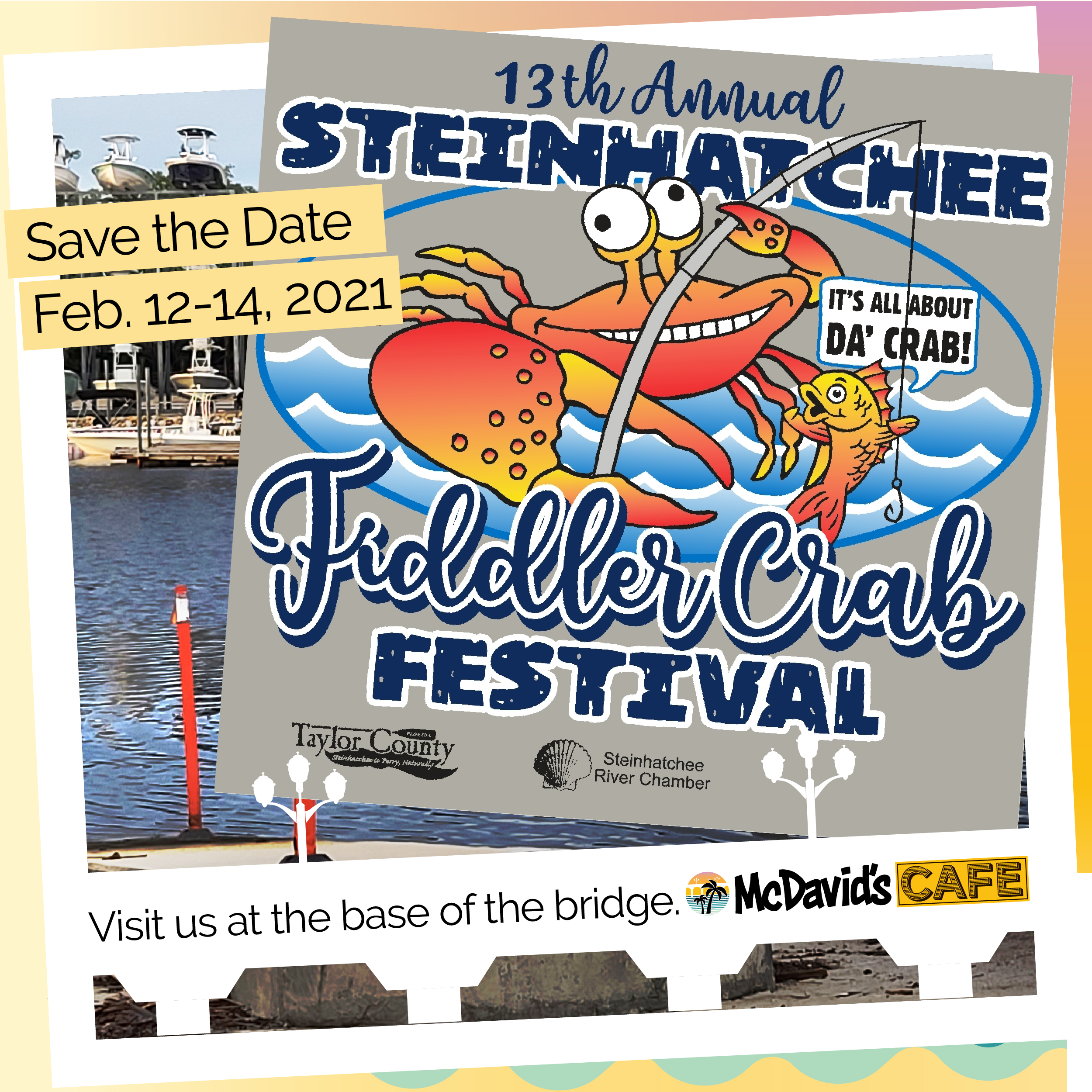 Fiddler Crab Festival 2021 - Steinhatchee, FL | Visit Us at McDavid's Cafe Southern Cuisine